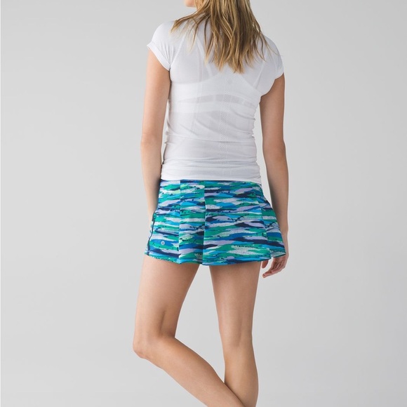 Lululemon Pace Rival Skirt II Regular Seven Wonders Multi Hero Blue Size 6 Short - Picture 1 of 11